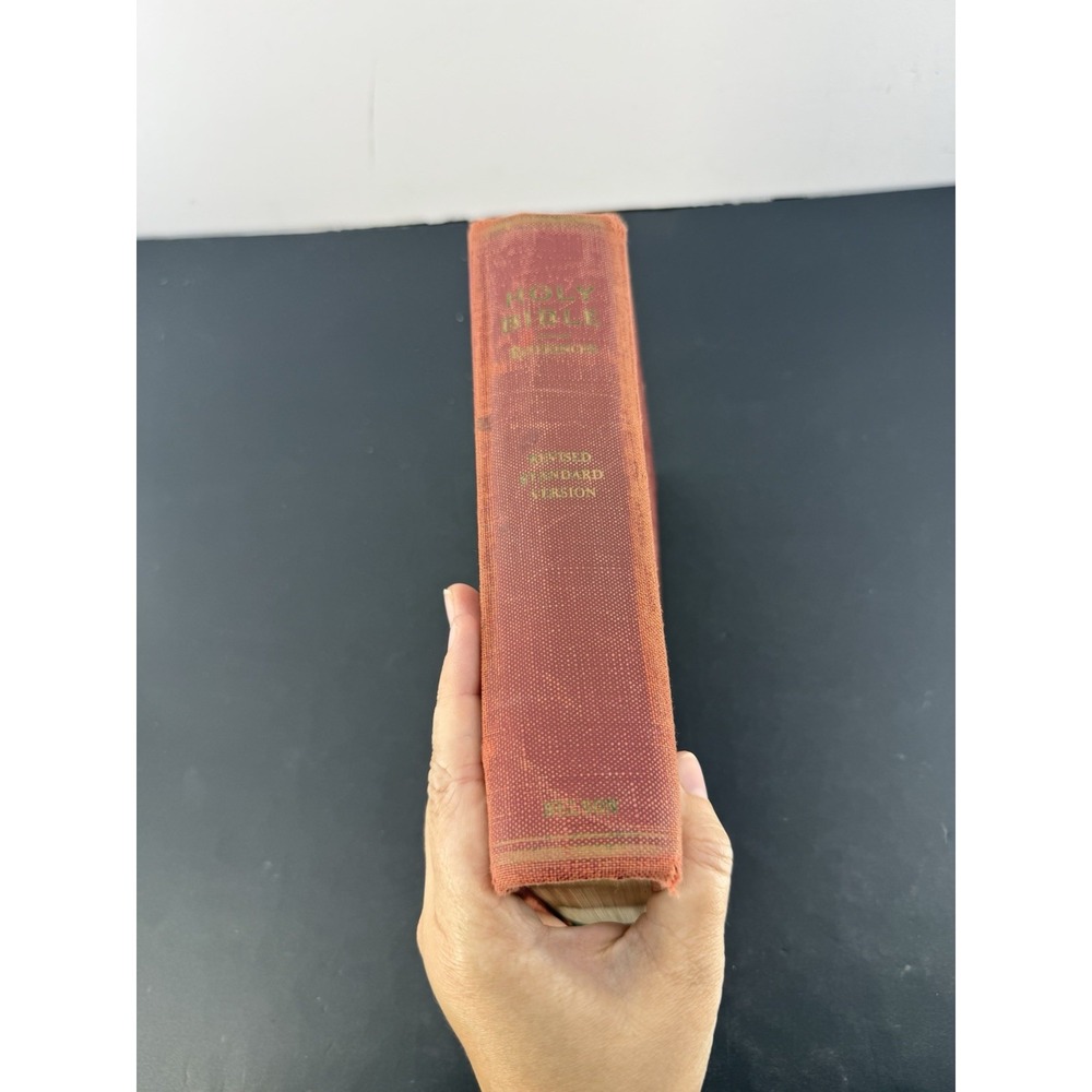 Vintage 1959 Holy Bible RSV Reference Thomas Nelson Pastor Annotated Memorial